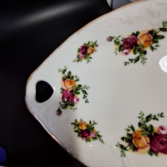 Royal Albert Old Country Roses Oval Victorian Tray Floral Bone China Decorative - Picture 8 of 13